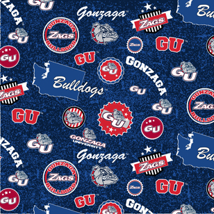 NCAA-Gonzaga Home State Cotton W43 - 15 Yd Bolt