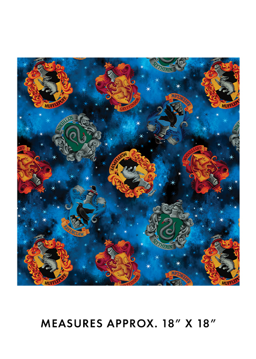 HP 100% Polyester Minkee Crests Blue W60"