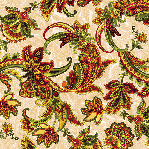 Harvest Paisley Cream