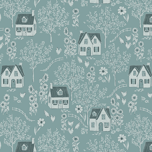 Heirloom Garden Tonal Blue