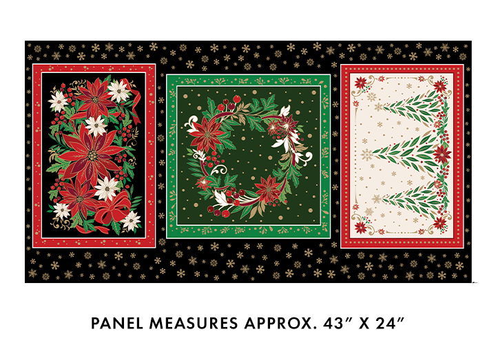Holiday Nouveau Panel Black