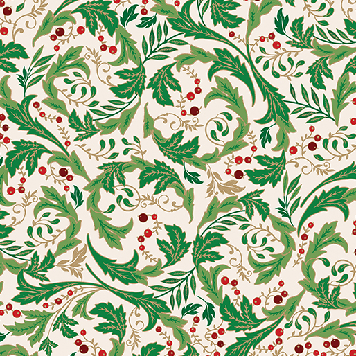 Holiday Leaves & Berries Cream