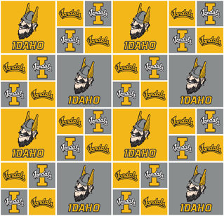 NCAA - Idaho Block Cotton W43 - 15 Yd Bolt