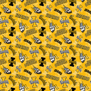 NCAA-Idaho Tone On Tone Cotton W43 - 15 Yd Bolt
