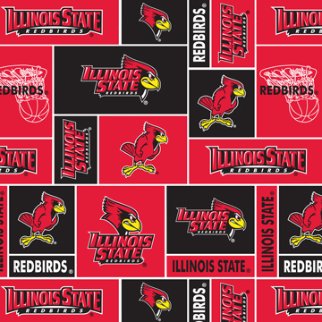 NCAA-Illinois State Fleece W58 - 12 Yd Bolt