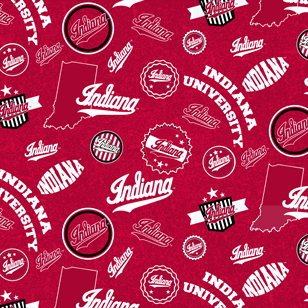 NCAA-Indiana Home State Cotton W43 - 15 Yd Bolt