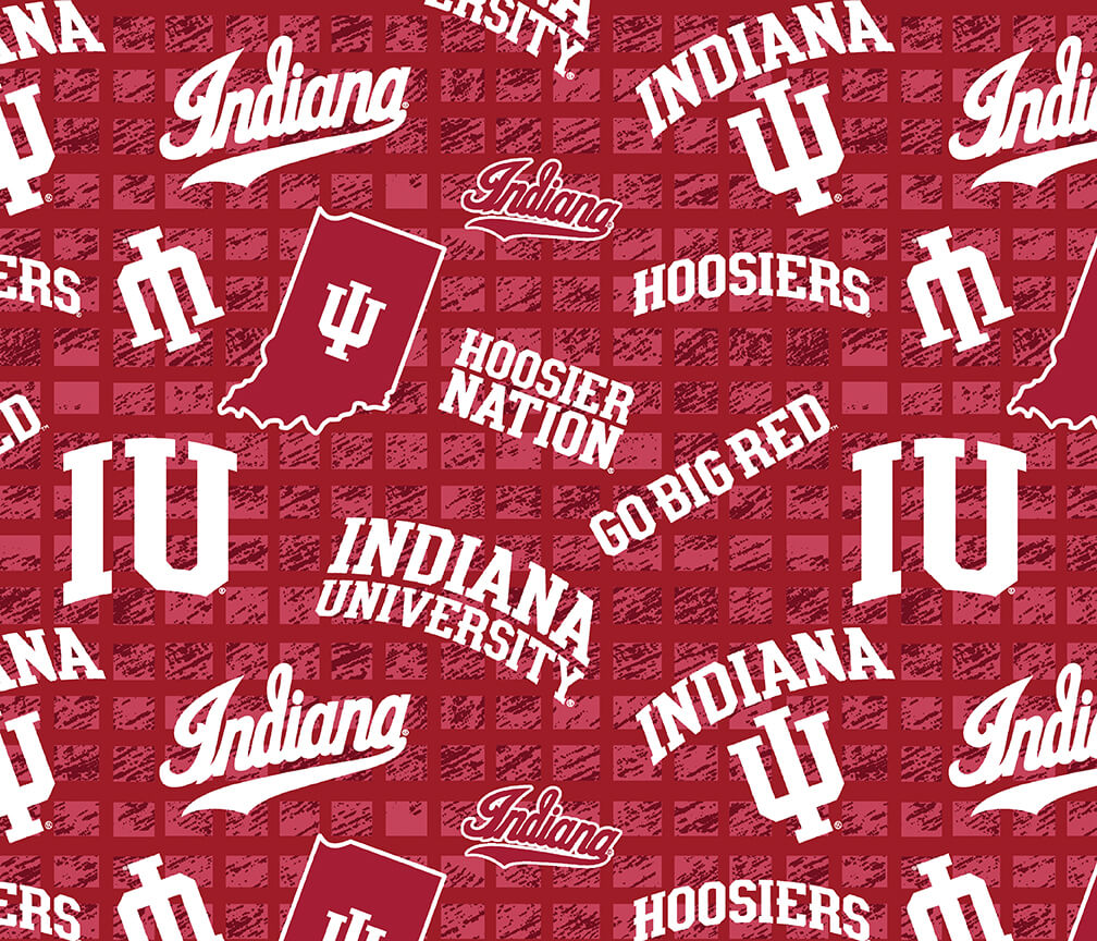 NCAA-Indiana Jersey Knit 92% Poly 8% Spandex W58 - 15 Yd Bolt