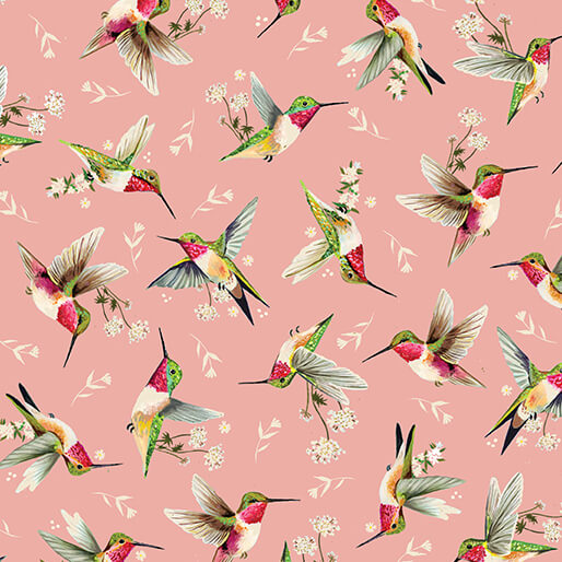 Hummingbird Toss Rose