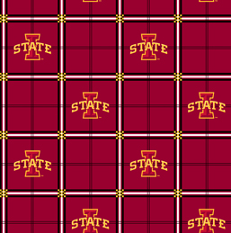 NCAA-Iowa State University-Plaid Flannel W43 - 15 Yd Bolt