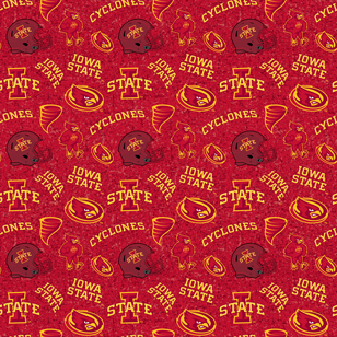 NCAA-Iowa State Tone On Tone Cotton W43 - 15 Yd Bolt