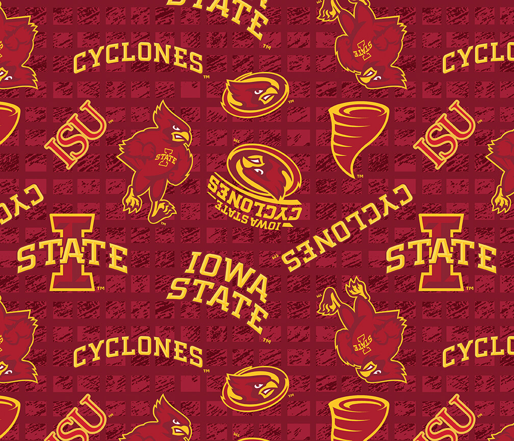 NCAA- Iowa State Jersey Knit 92% Poly 8% Spandex W58 - 15 Yd Bolt