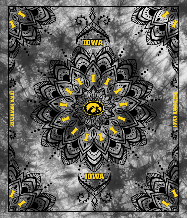 NCAA-Iowa Collegiate Tapestry Finished Panel Size 48"X56"