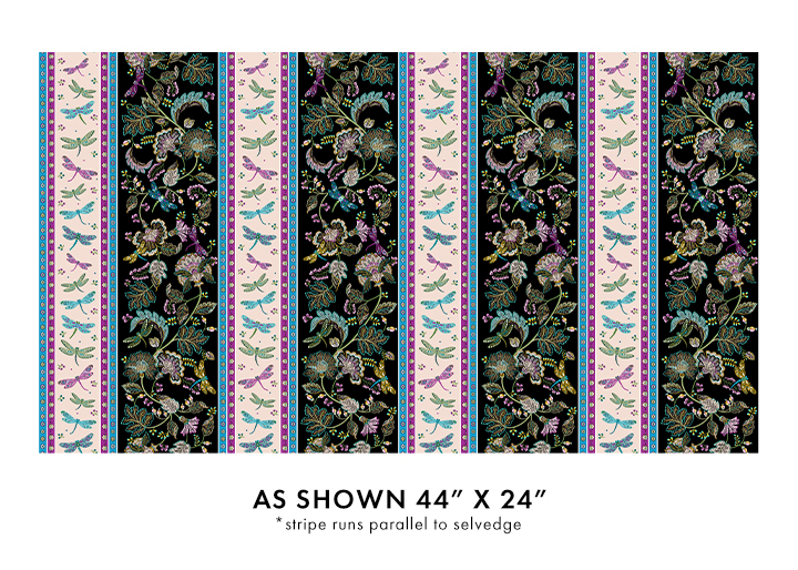 Jacobean Garden Stripe Multi