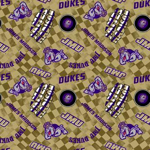 NCAA-James Madison Beige Canvas Duck Cloth Cotton W43 - 15 Yd Bolt