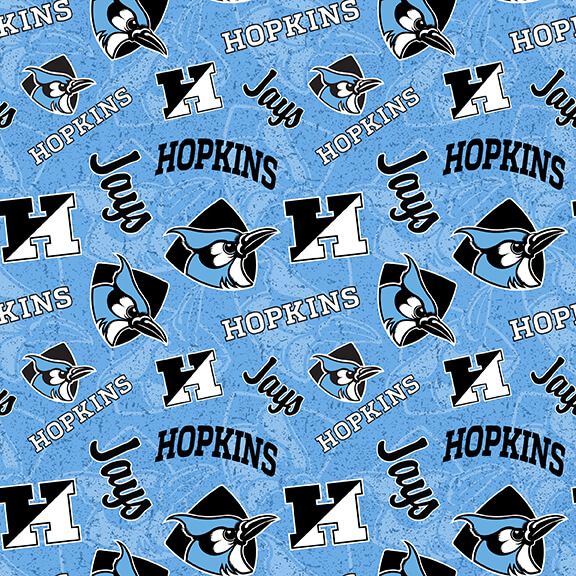 NCAA-Johns Hopkins University Tone On Tone Cotton W43 - 15 Yd Bolt