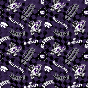 NCAA- Kansas State Purple Canvas Duck Cloth Cotton W43 - 15 Yd Bolt