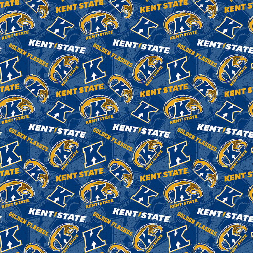NCAA-Kent State Tone On Tone Cotton W43 - 15 Yd Bolt