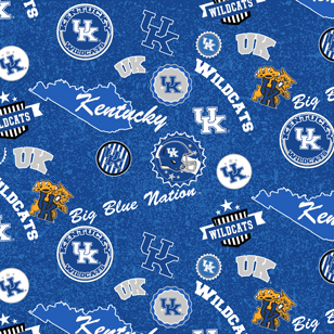 NCAA-Kentucky Home State Cotton W43 - 15 Yd Bolt