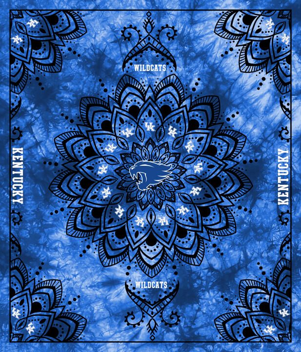 NCAA-Kentucky Tapestry Finished Panel Size 48"X56"