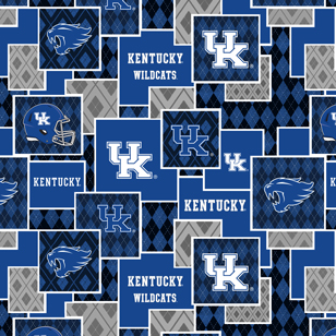 NCAA-Kentucky Argyle BoxesCotton W43 - 15 Yd Bolt