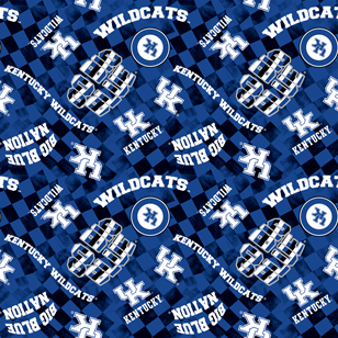 NCAA- Kentucky Royal Canvas Duck Cloth Cotton W43 - 15 Yd Bolt