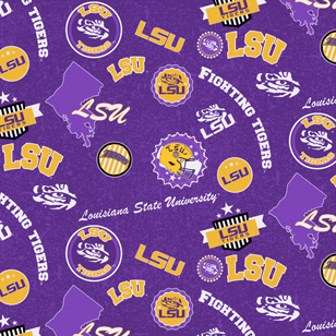 NCAA-Louisiana Home State Cotton W43 - 15 Yd Bolt