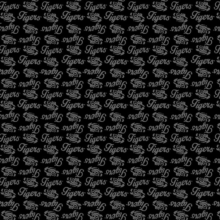 NCAA-LSU Black on Black Mini Packed Cotton W43 - 15 Yd Bolt