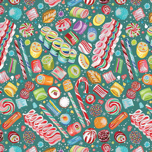 Magical Sweets Teal/Multi