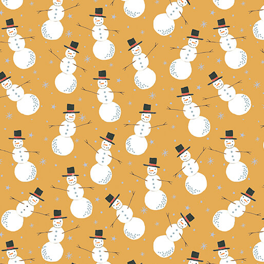 Merry Snowman Gold