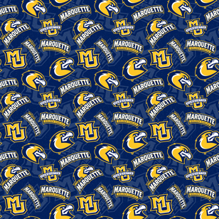 NCAA-Marquette Tone On Tone Cotton W43 - 15 Yd Bolt
