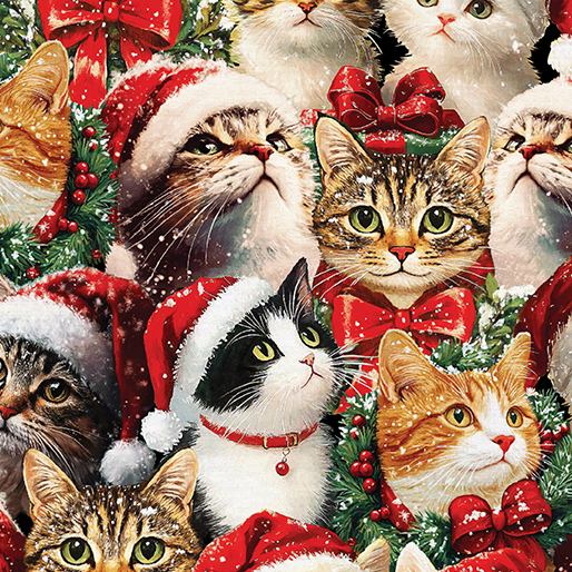 Merry Cats Portraits Multi