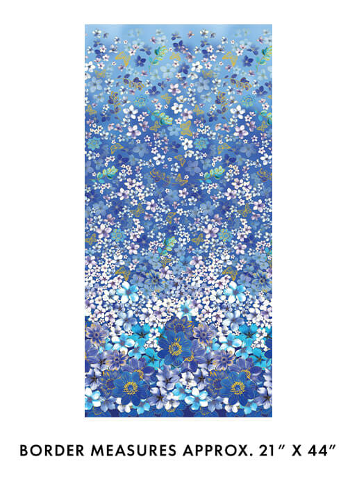 Metallic Impressions Meadow Cobalt