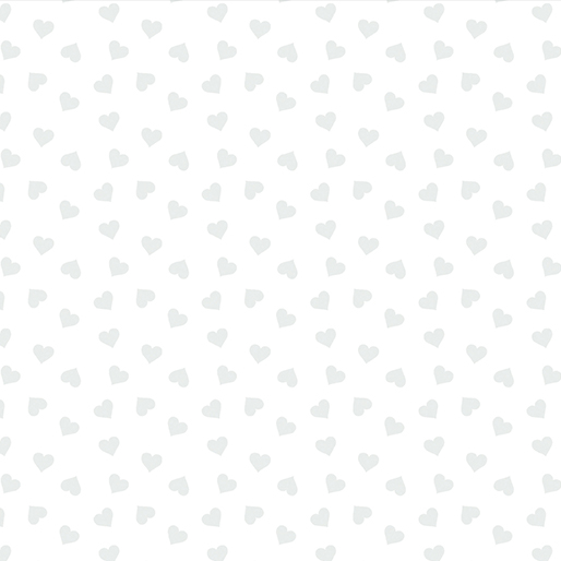 Happy Hearts White