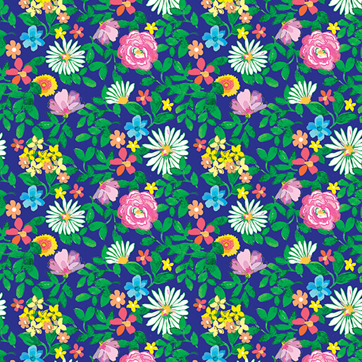 Little Tropical Garden Navy