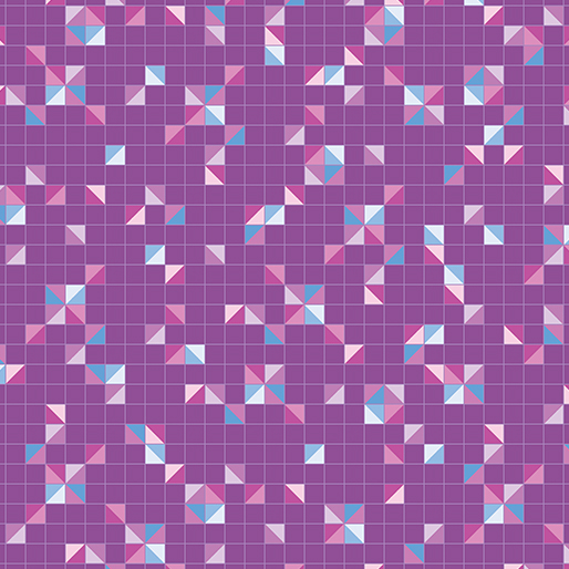 Modern Triangles Plum