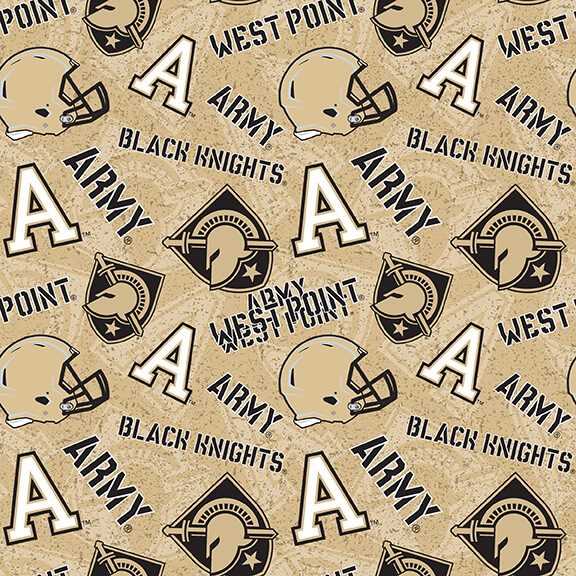 NCAA- United States Military Academy-West Point Tone On Tone Cotton W43 - 15 Yd Bolt