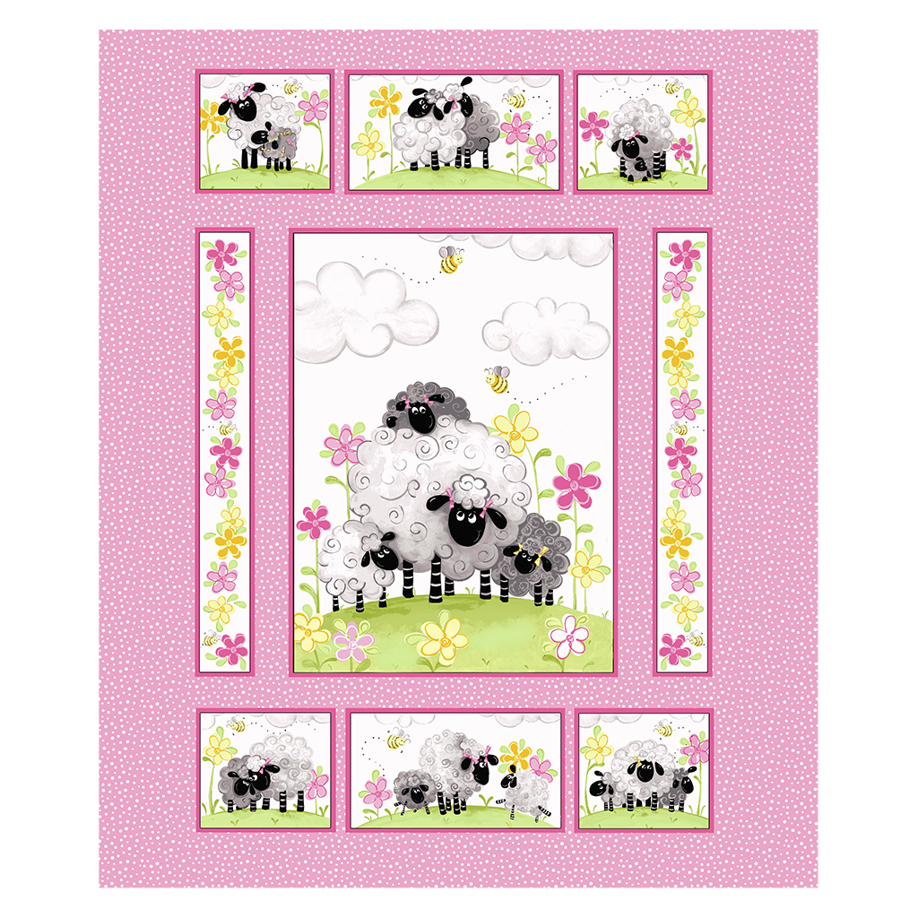 Lal the Lamb Mama Lal 36" Quilt Panel