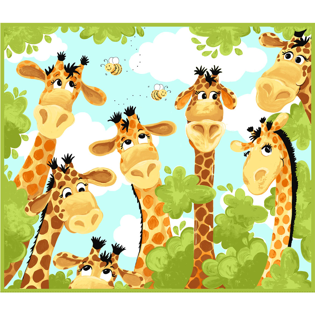 Zoe the Giraffe 36" Play Mat Panel