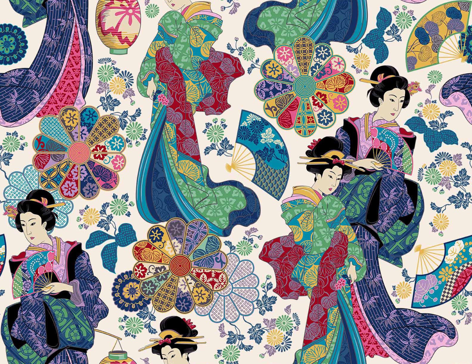 Kamakura Sisters by Michael Miller