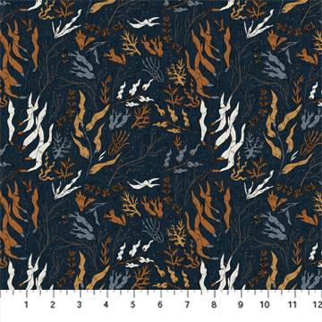 Calm Waters Sea Weed Navy