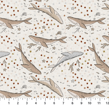 Calm Waters Whales Cream
