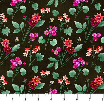 June Floral Black Multi
