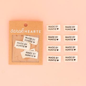 Sarah Hearts Made By Auntie