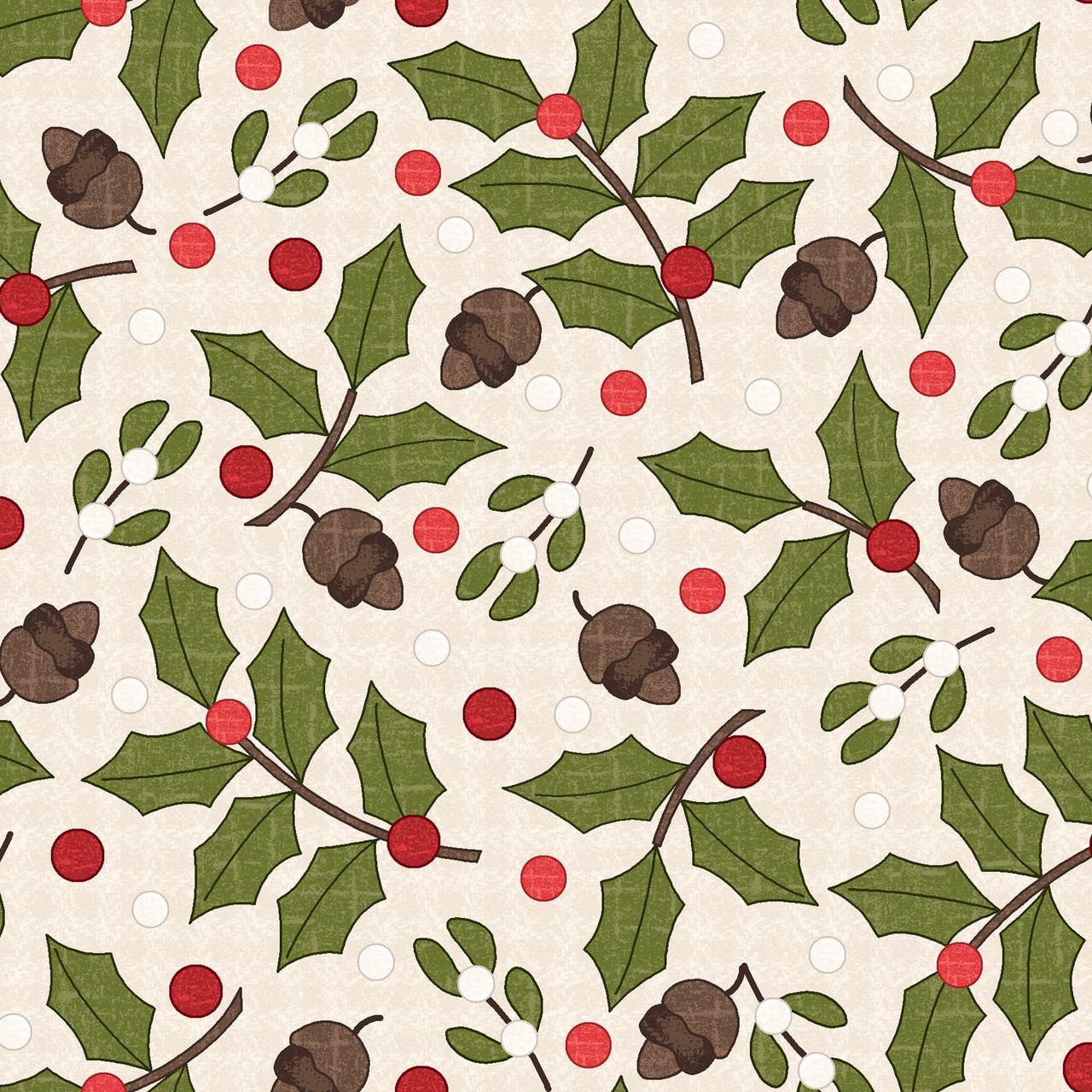 Snowtop Mountain Flannel Cream Bonnie