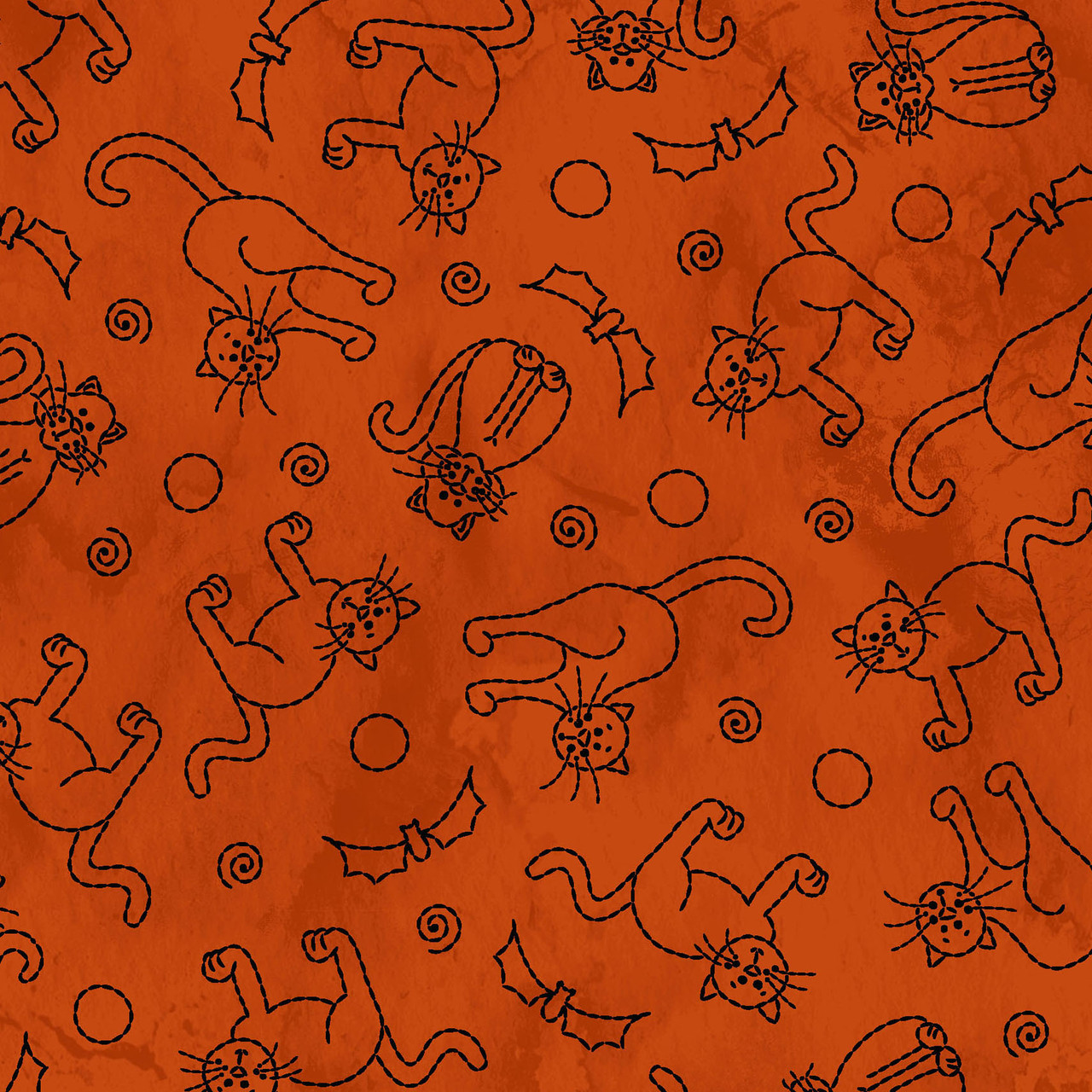 Spooky Stitches Orange Robin