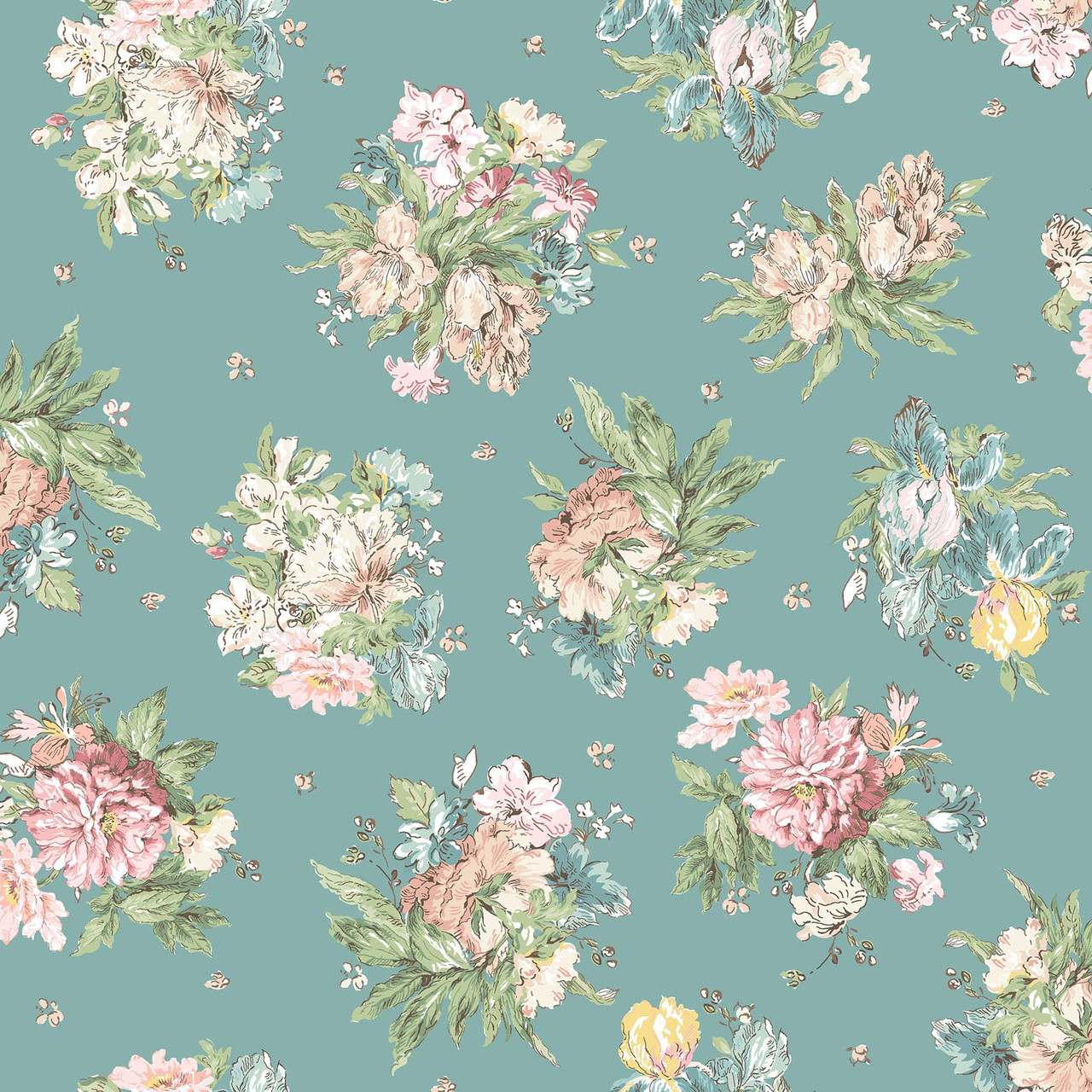 Terrace Blooms Blue Maywood Studio