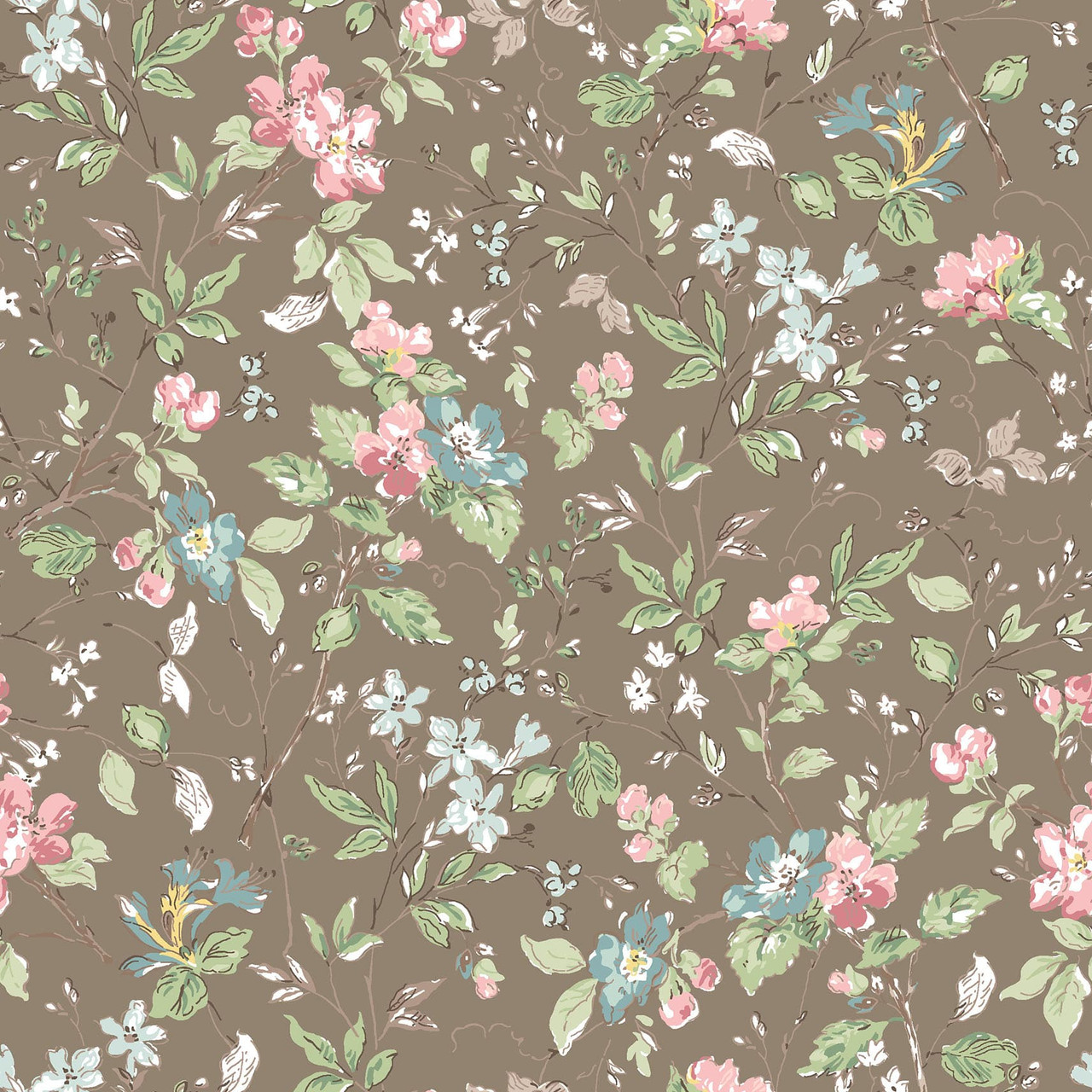 Terrace Blooms Brown Maywood Studio