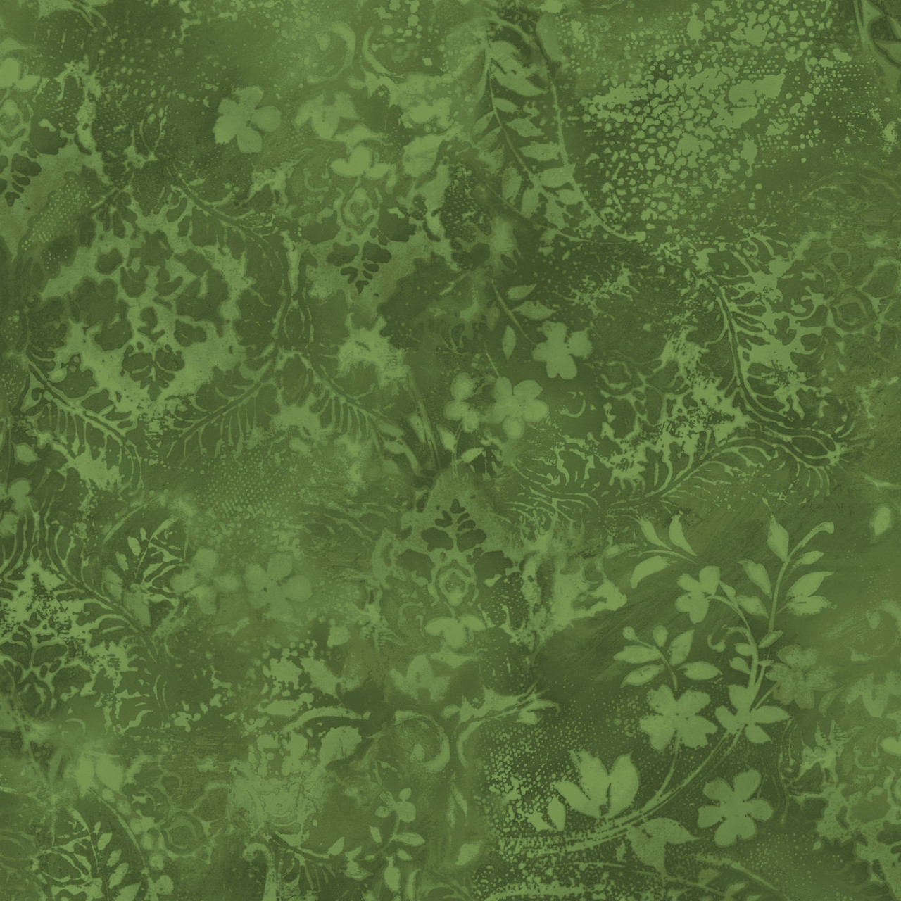 Vintage Damask 108" Backing Green Maywood Studio