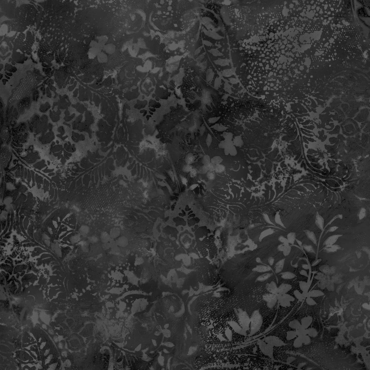 Vintage Damask 108" Backing Black/Gray Maywood Studio