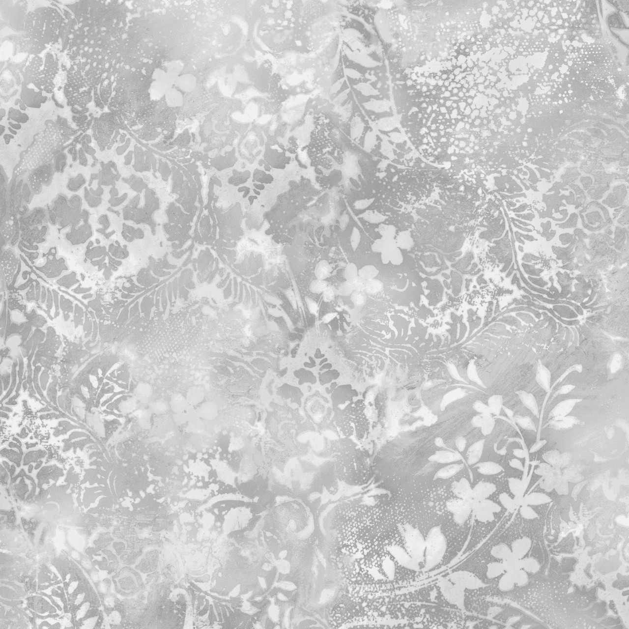 Vintage Damask 108" Backing Gray Maywood Studio